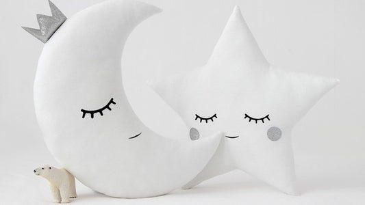 Set Of 2 - Moon And Star Cushions