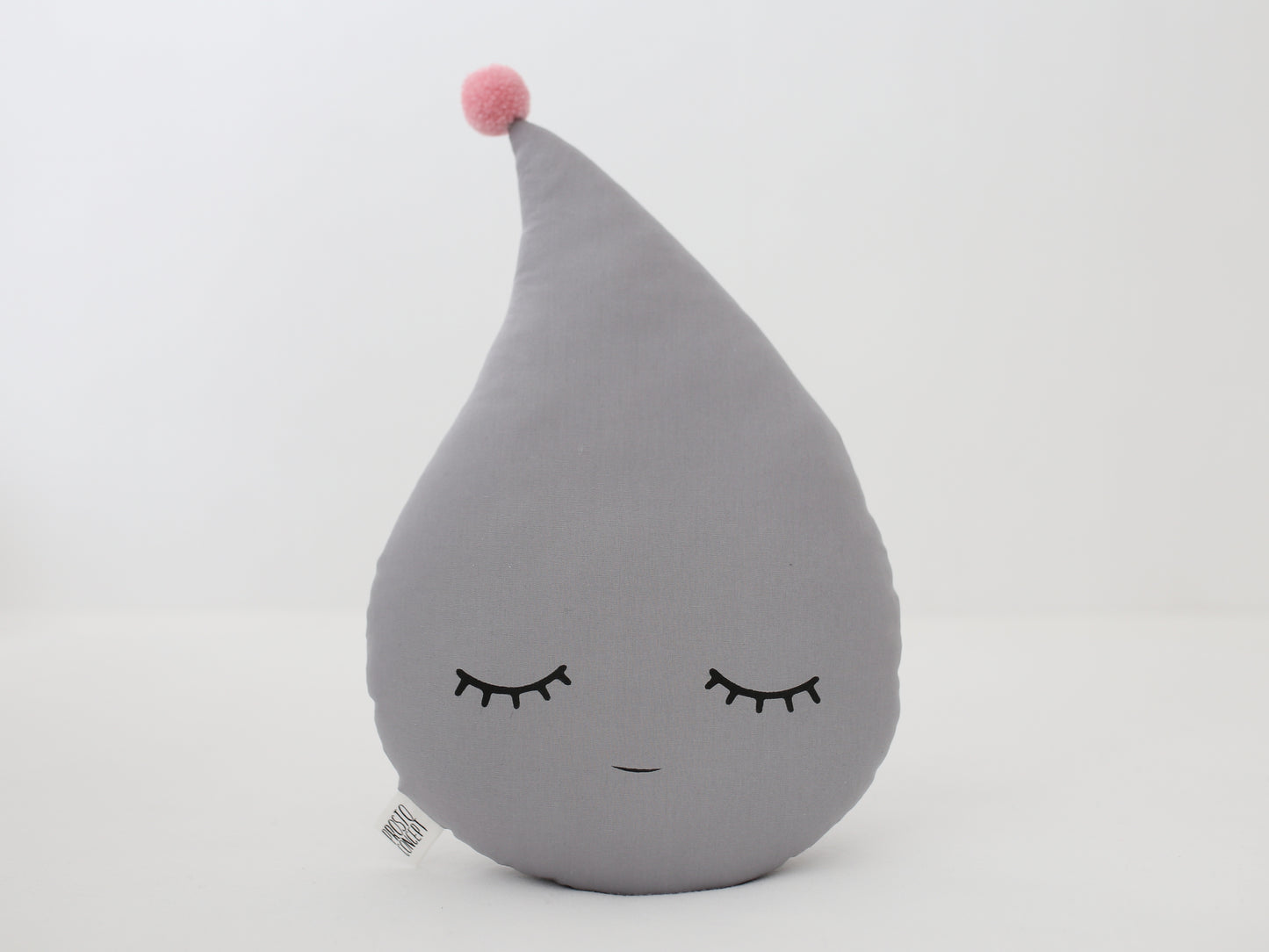 Gray Raindrop Pillow