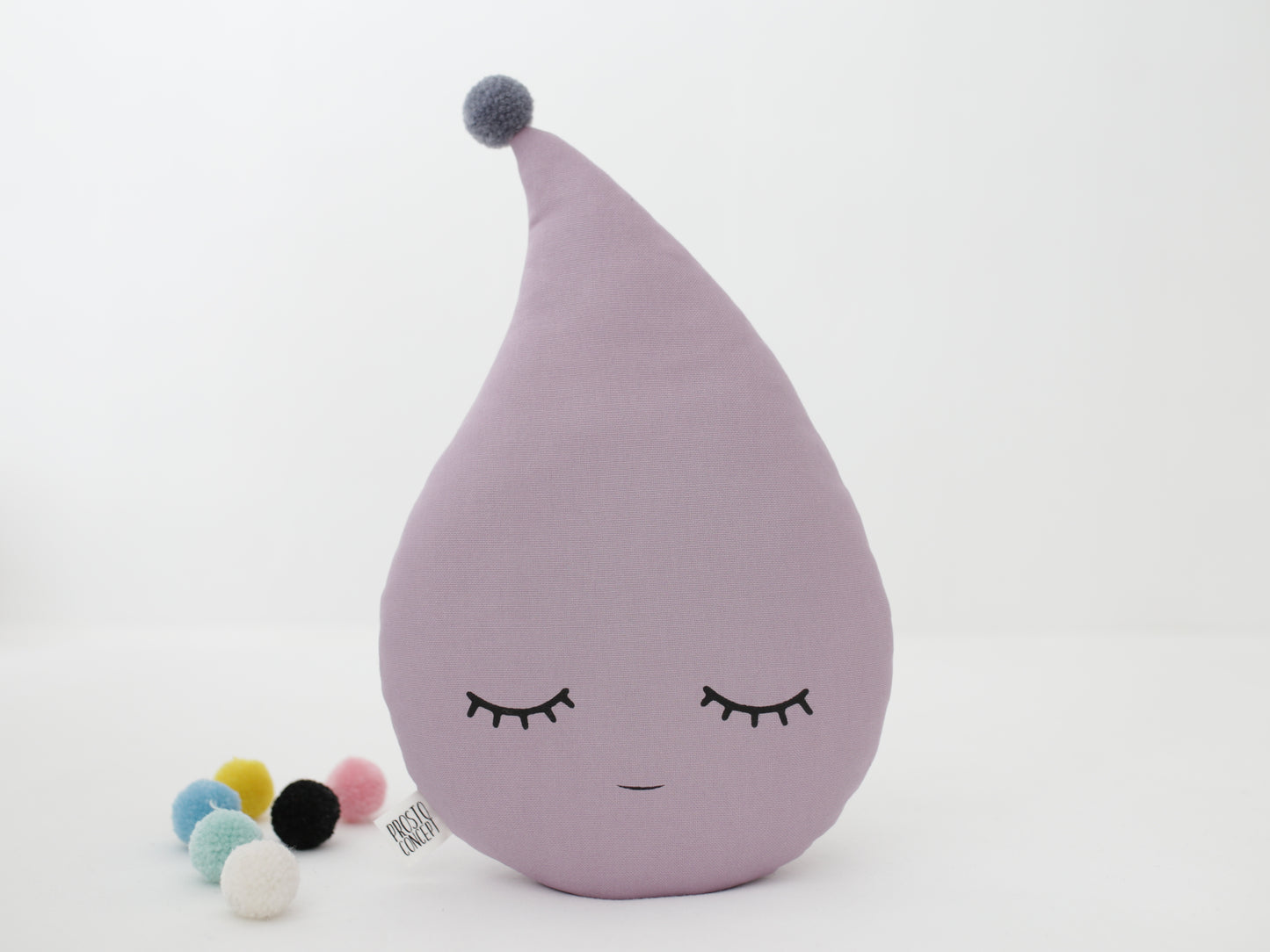 Dusty Lavender Raindrop Pillow