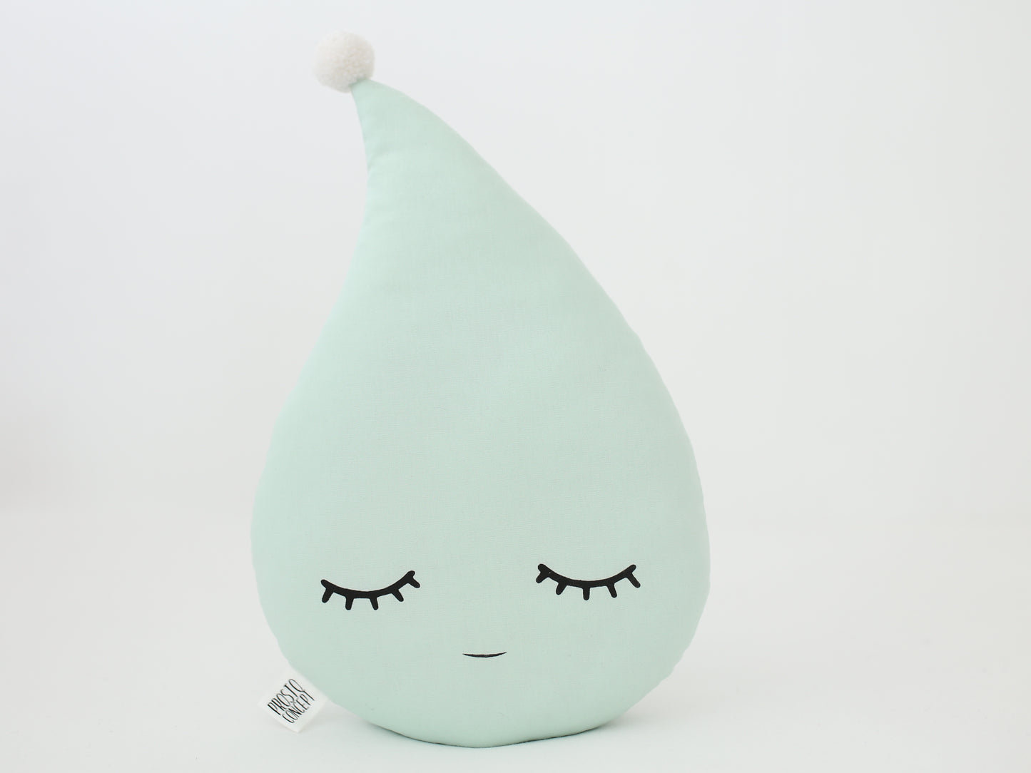 Green Mint Raindrop Pillow