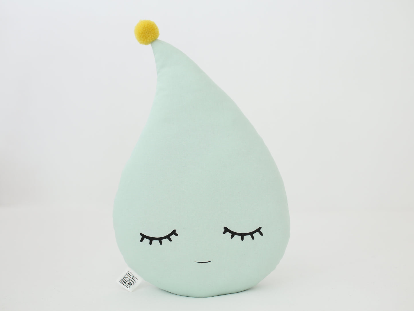 Green Mint Raindrop Pillow