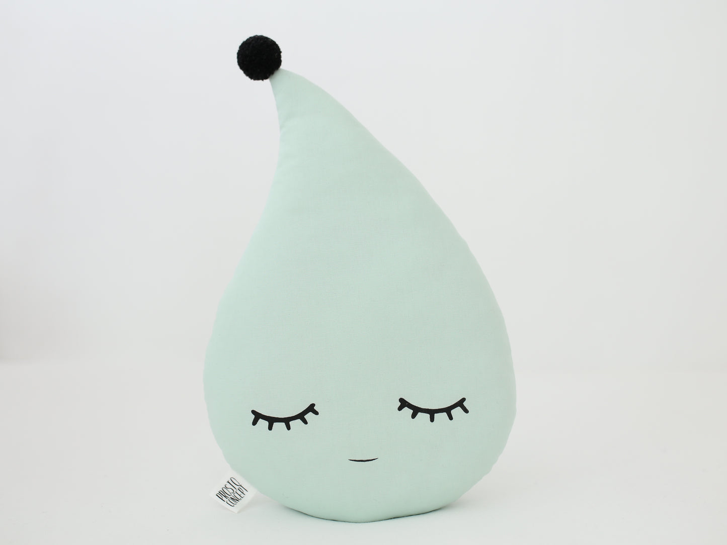 Green Mint Raindrop Pillow
