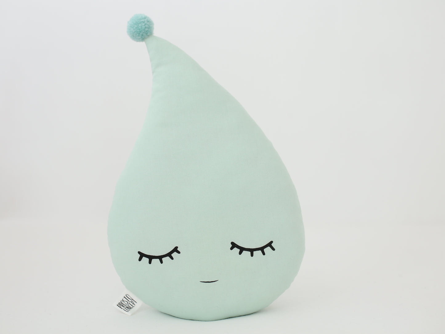 Green Mint Raindrop Pillow