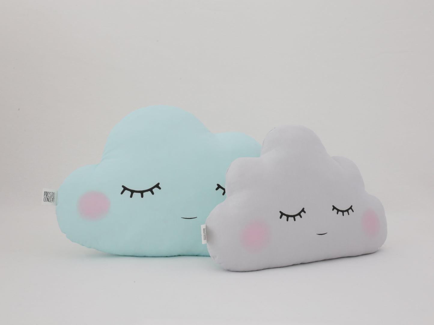 Set of 2 Pillows - Large Cloud Pillow and Small Cloud Pillow (8 colors)