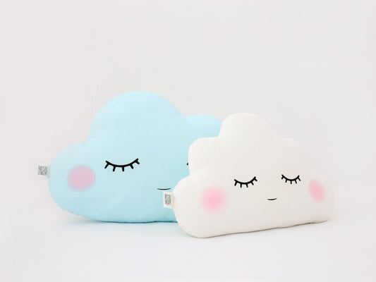 Set of 2 Pillows - Large Cloud Pillow and Small Cloud Pillow (8 colors)