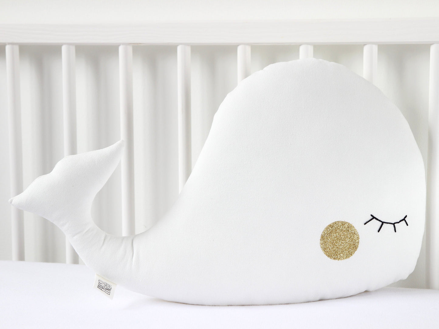 White Whale Pillow
