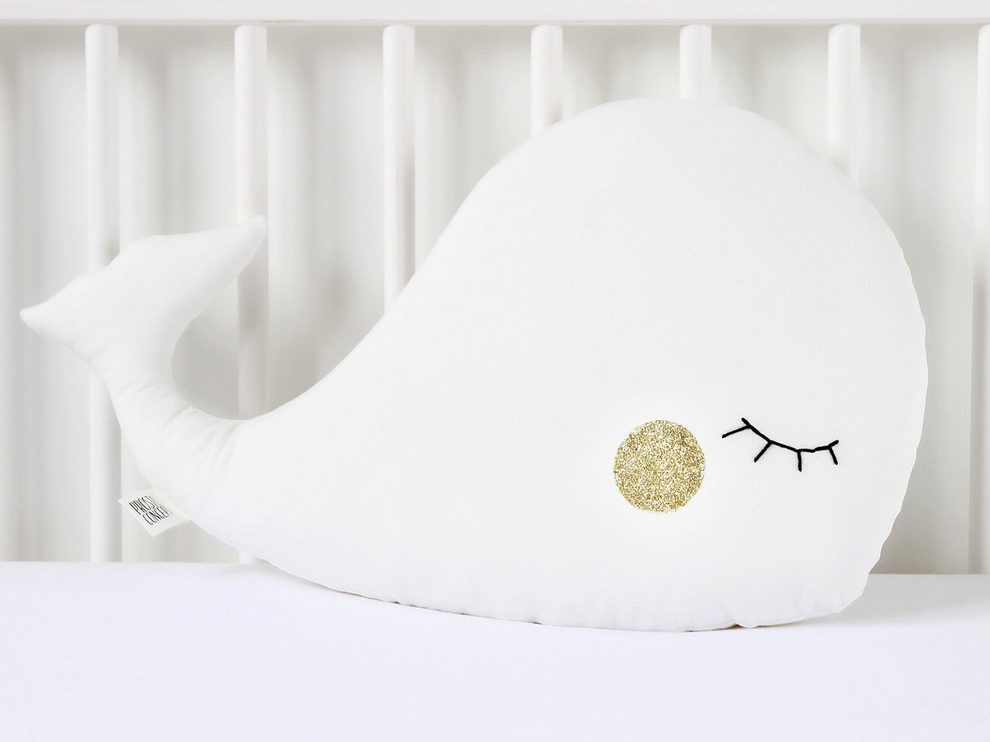 White Whale Pillow