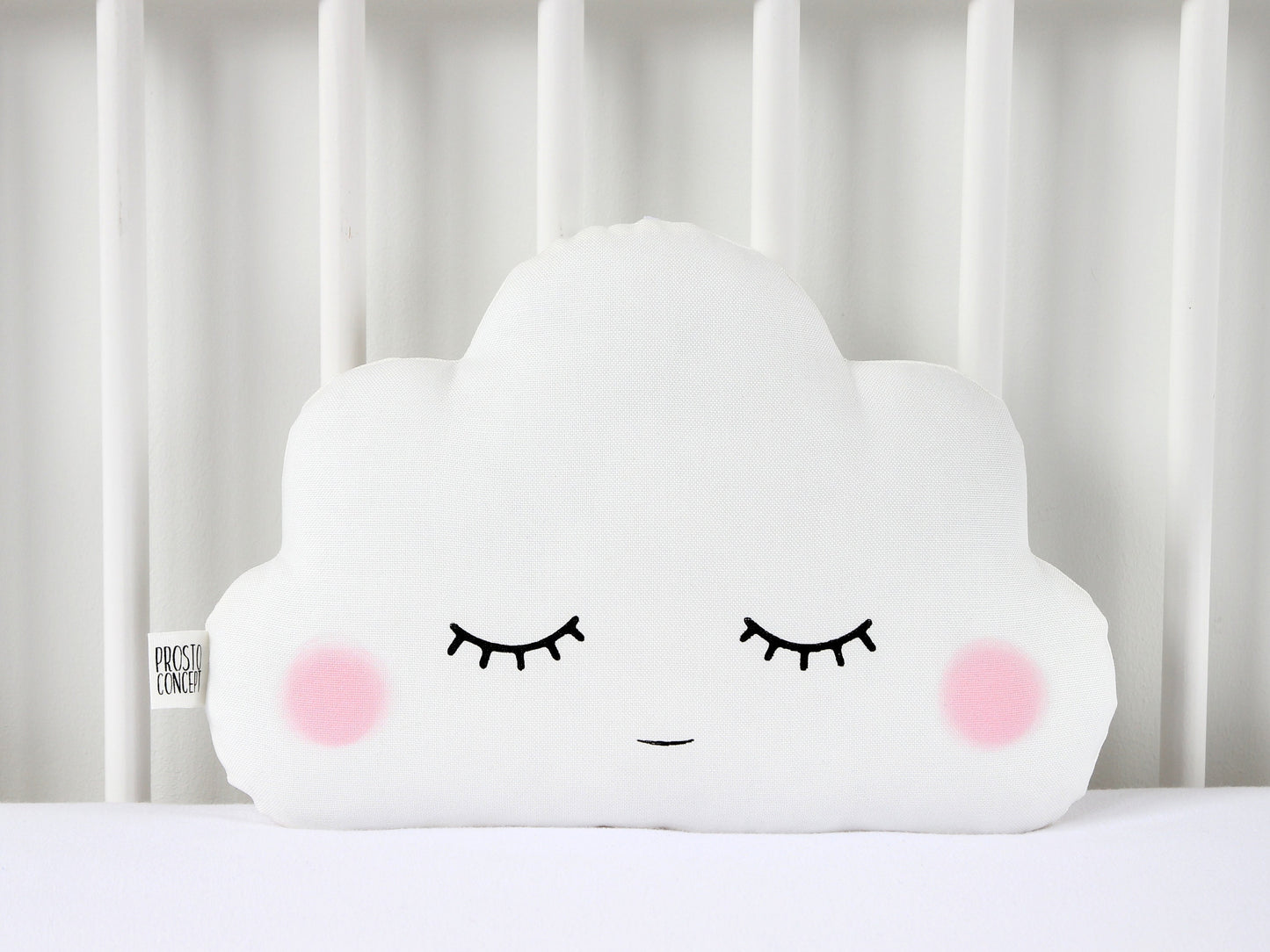 Set of 2 White Pillows - Cloud Pillow and Raindrop Pillow