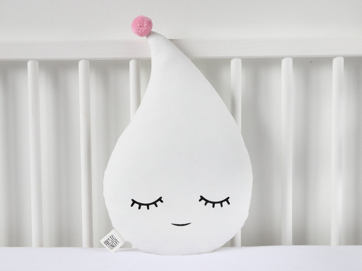Set of 2 White Pillows - Cloud Pillow and Raindrop Pillow