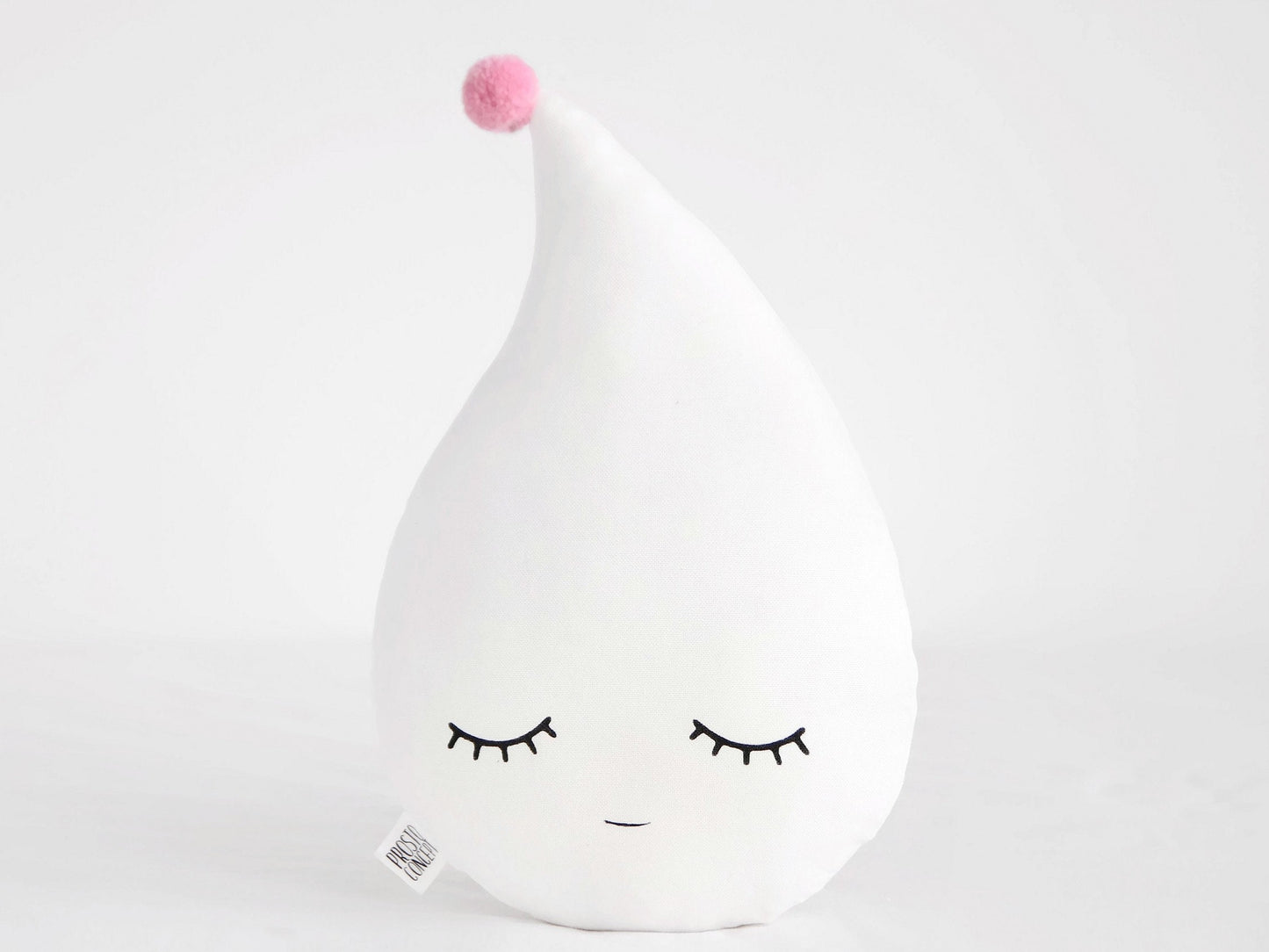 Set of 2 Pillows - Pink Cloud Pillow and White Raindrop Pillow
