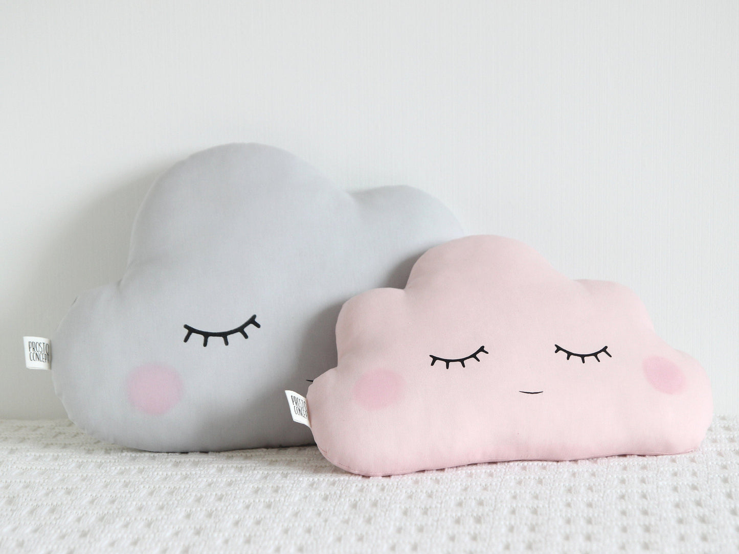 Set of 2 Pillows - Large Cloud Pillow and Small Cloud Pillow (8 colors)