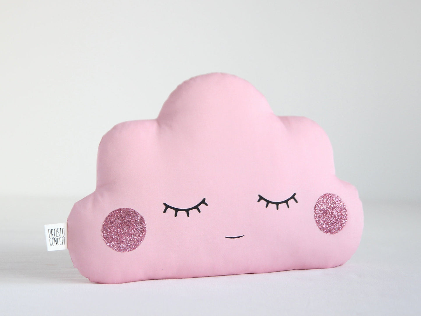 Small Cloud Pillow (5 colors) with Glitter Cheeks