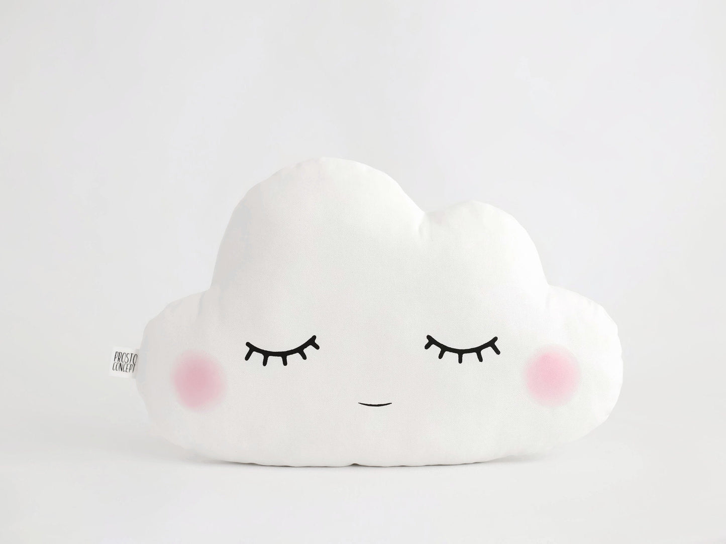 Set of 2 White Pillows - Cloud Pillow and Star Pillow with Tulle Flower