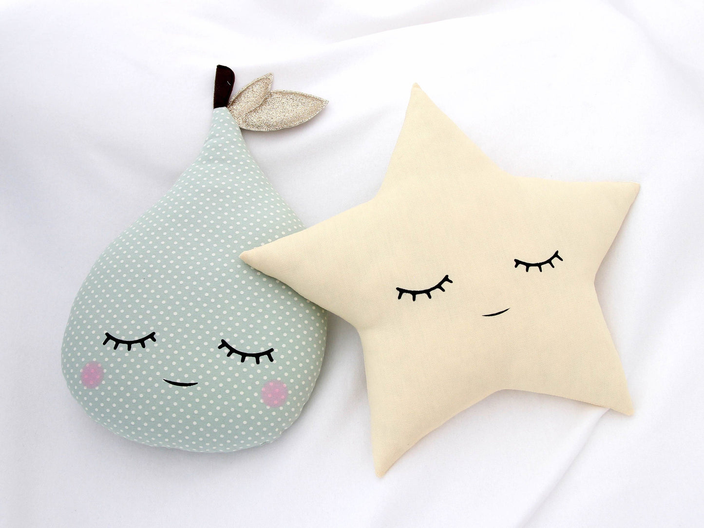Pastel Yellow Star Pillow