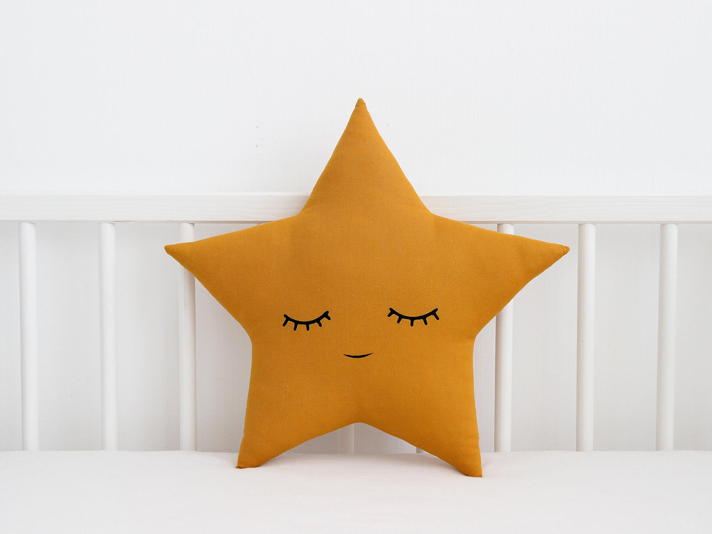 Mustard Star Pillow