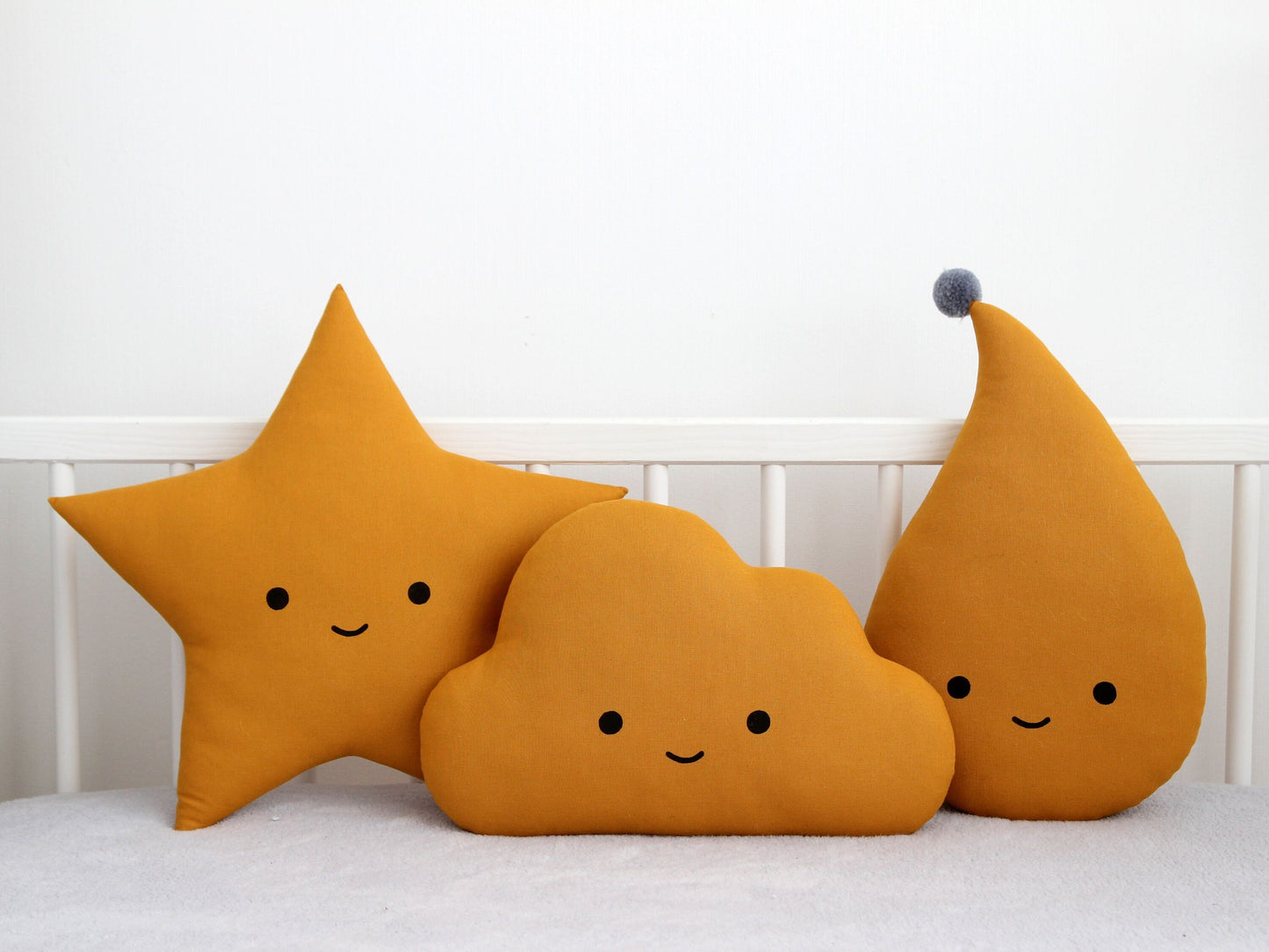 Mustard Star Pillow