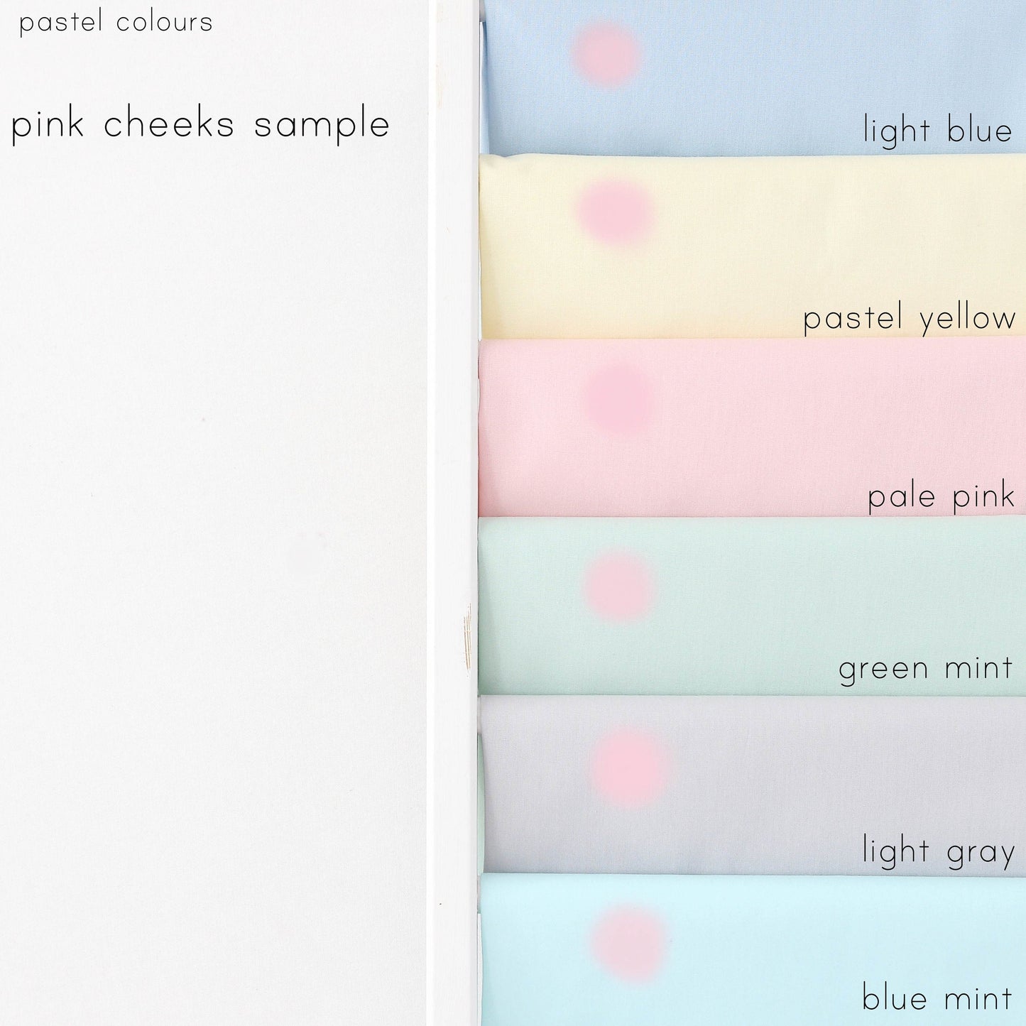 Star Pillow (7 colors) with Pink Cheeks