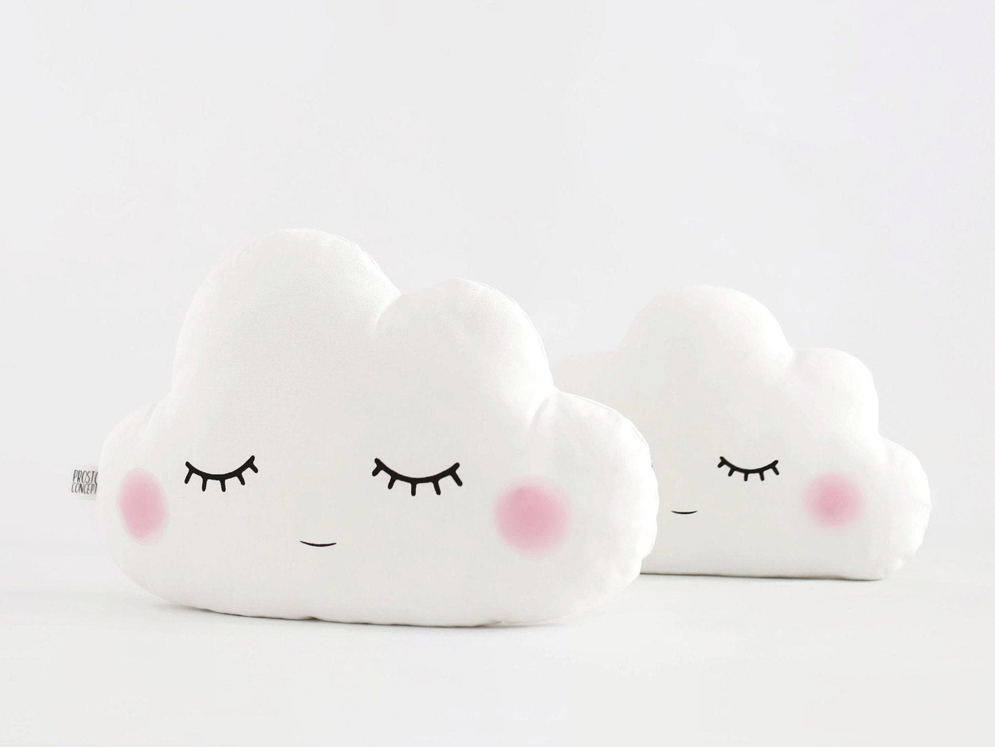 Set of 2 Pillows - Large Cloud Pillow and Small Cloud Pillow (8 colors)