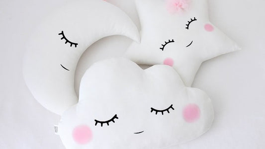 Set Of 3 - Cloud, Moon and Star Cushions