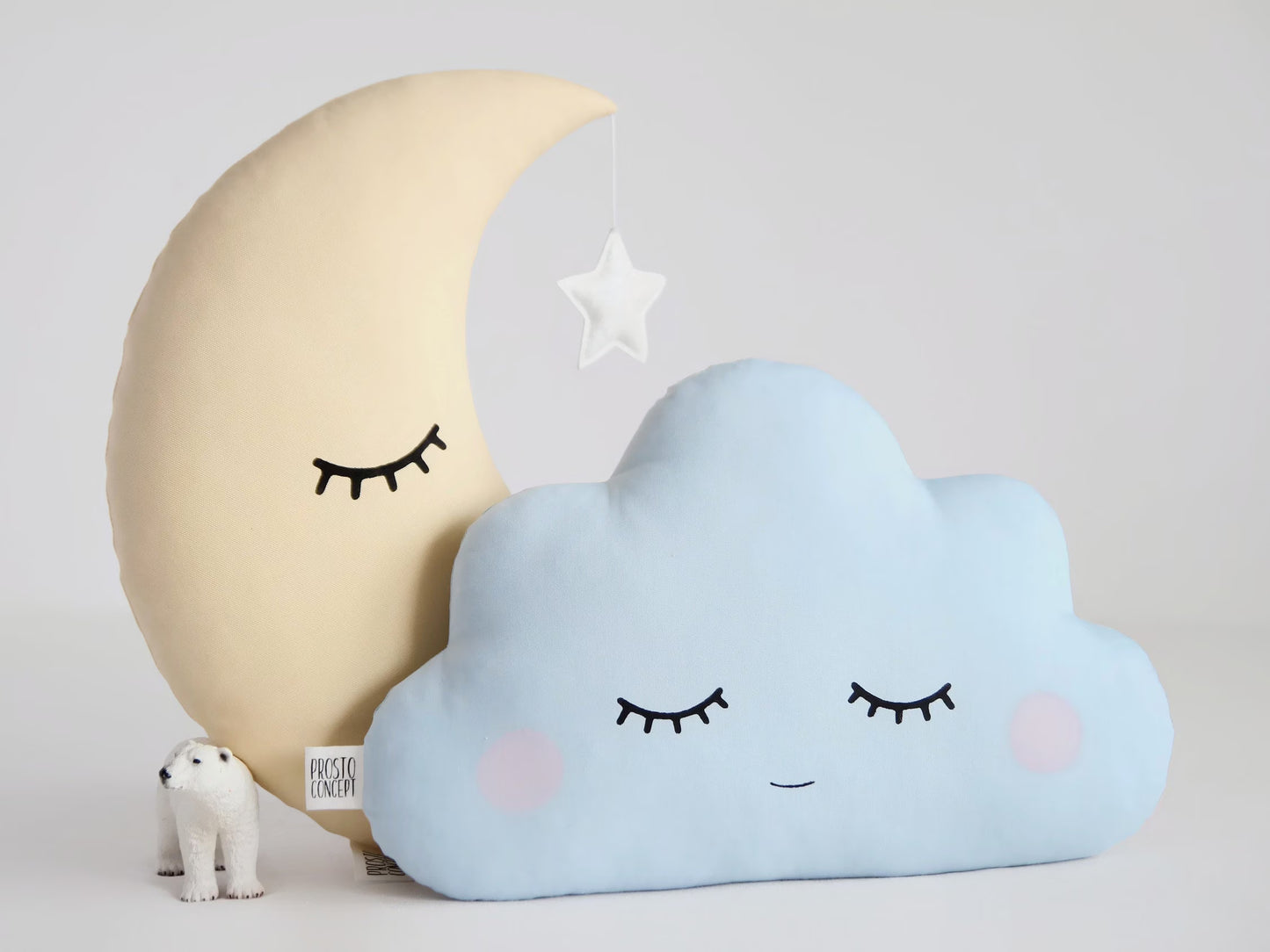 Light Blue Small Cloud Pillow