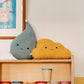 Gray Raindrop Pillow