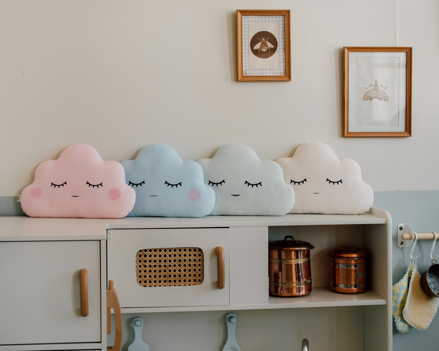 Gray Small Cloud Pillow