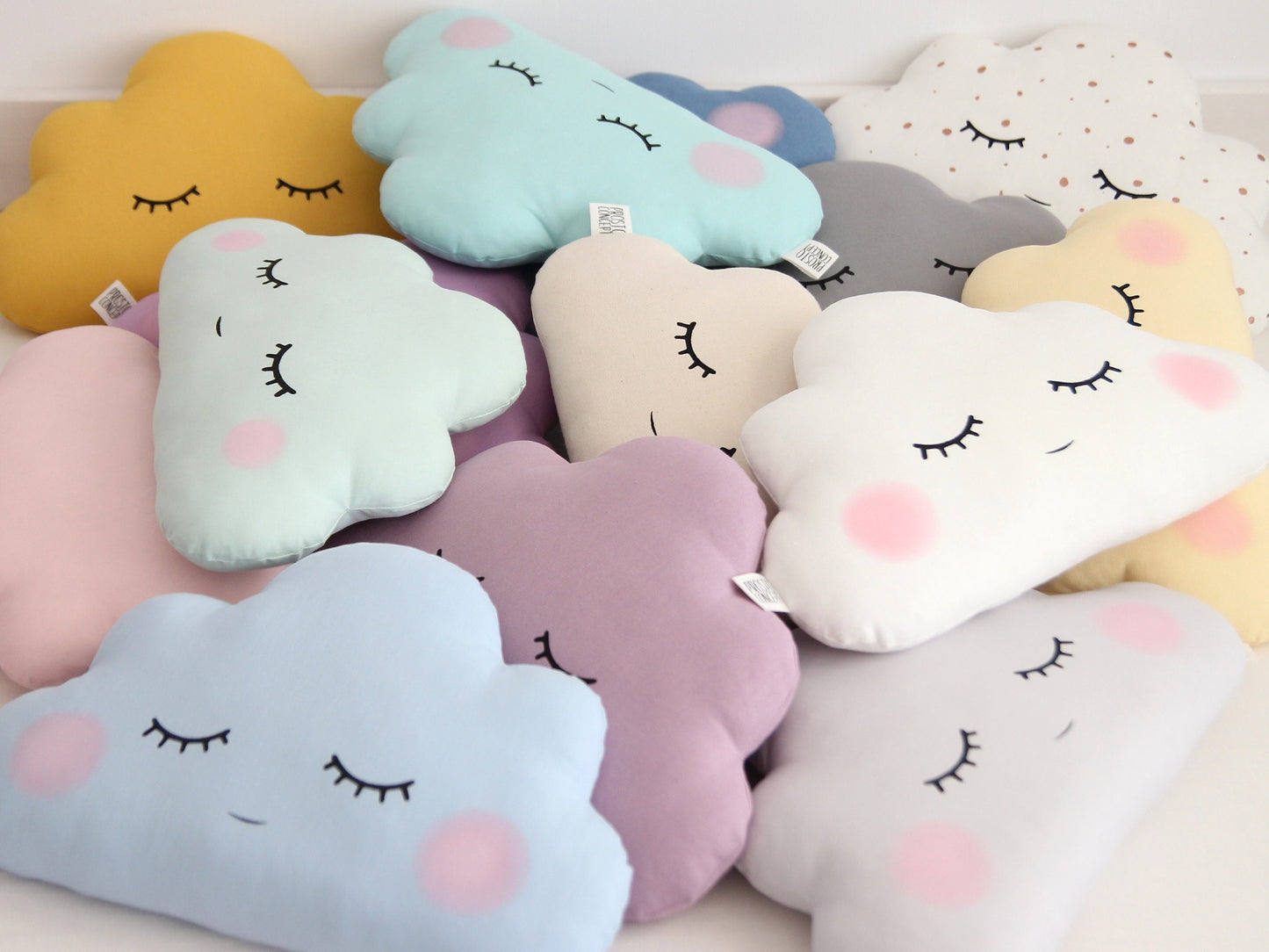 Gray Small Cloud Pillow
