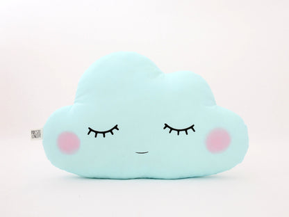 Blue Mint Cloud Pillow