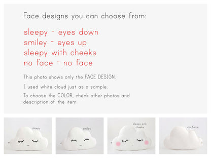 Petrol Blue Cloud Pillow