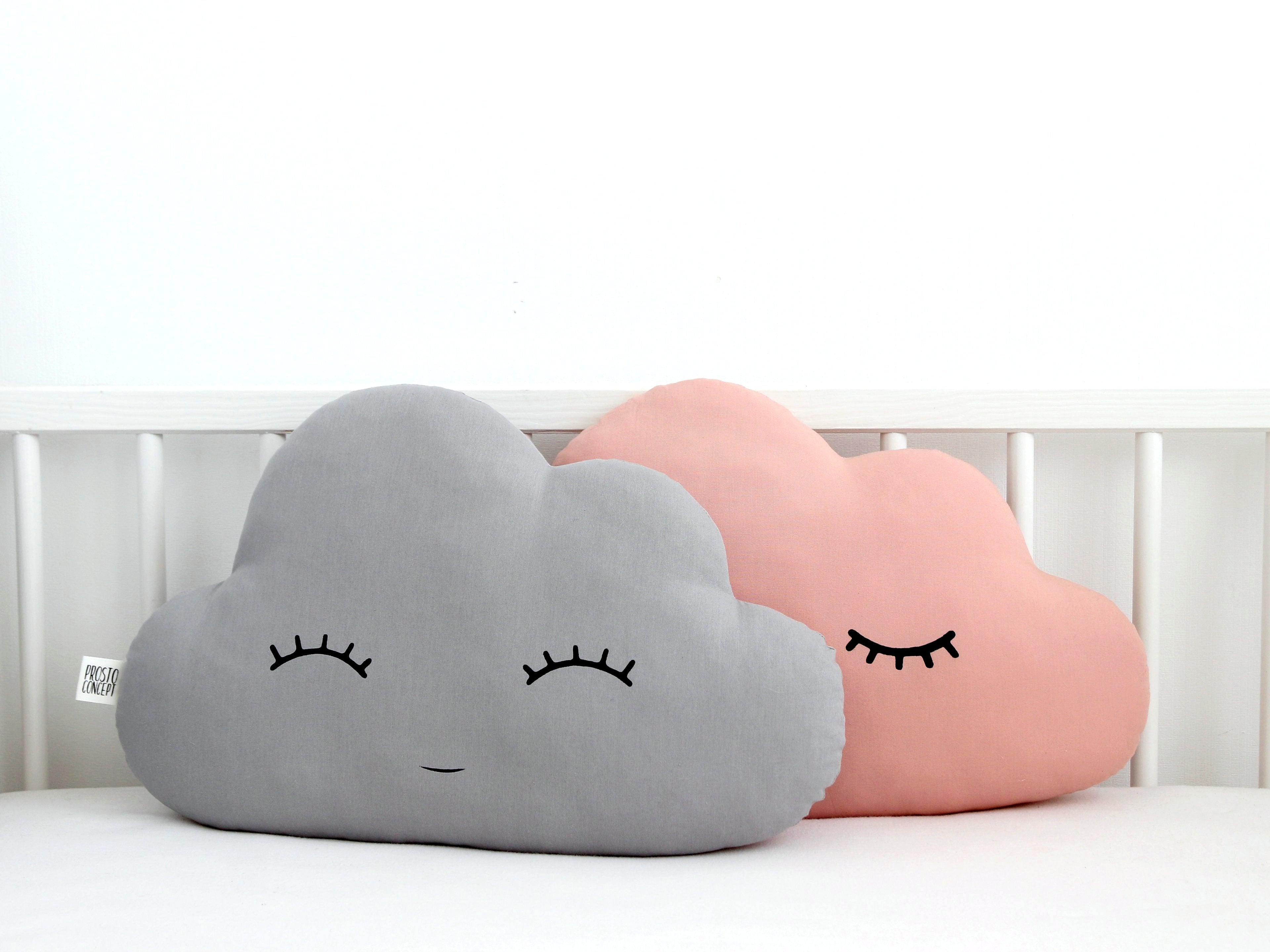 Grey cloud pillow hotsell