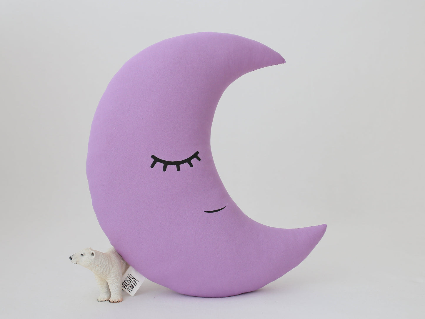 Purple Crescent Moon Pillow