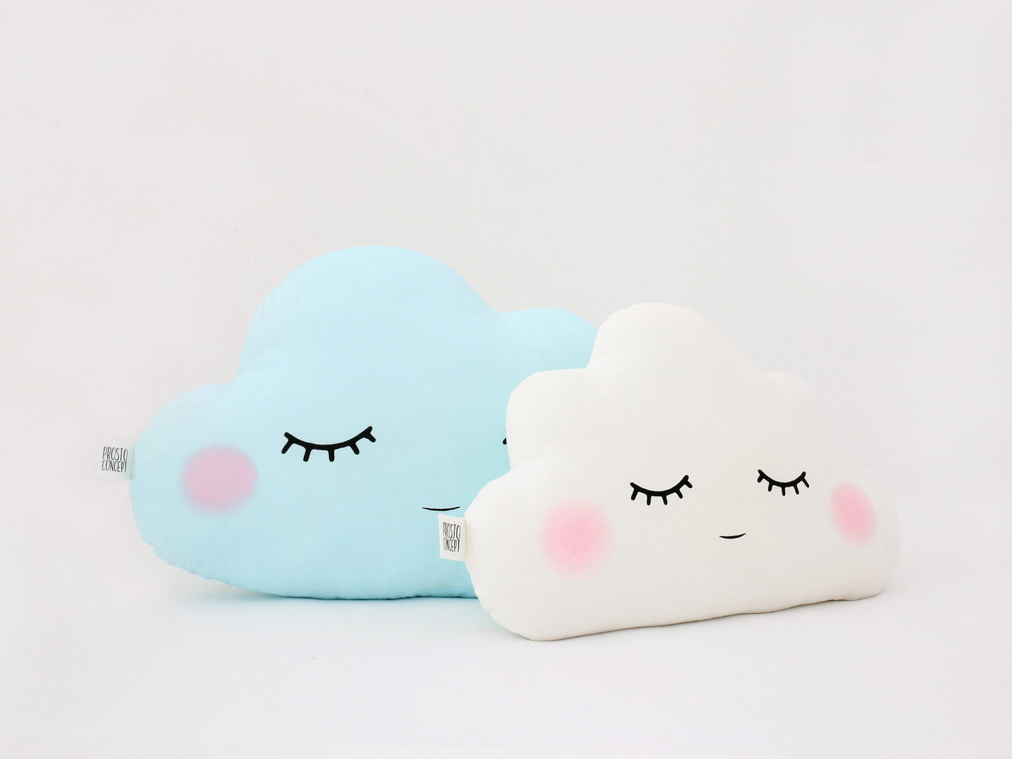 Set of 2 Pillows - Large Cloud Pillow and Small Cloud Pillow (8 colors)