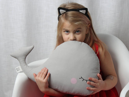 Gray Whale Pillow