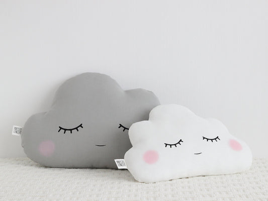 Set of 2 Pillows - Large Cloud Pillow and Small Cloud Pillow (8 colors)