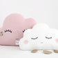Pale Pink Cloud Pillow with Golden Touch