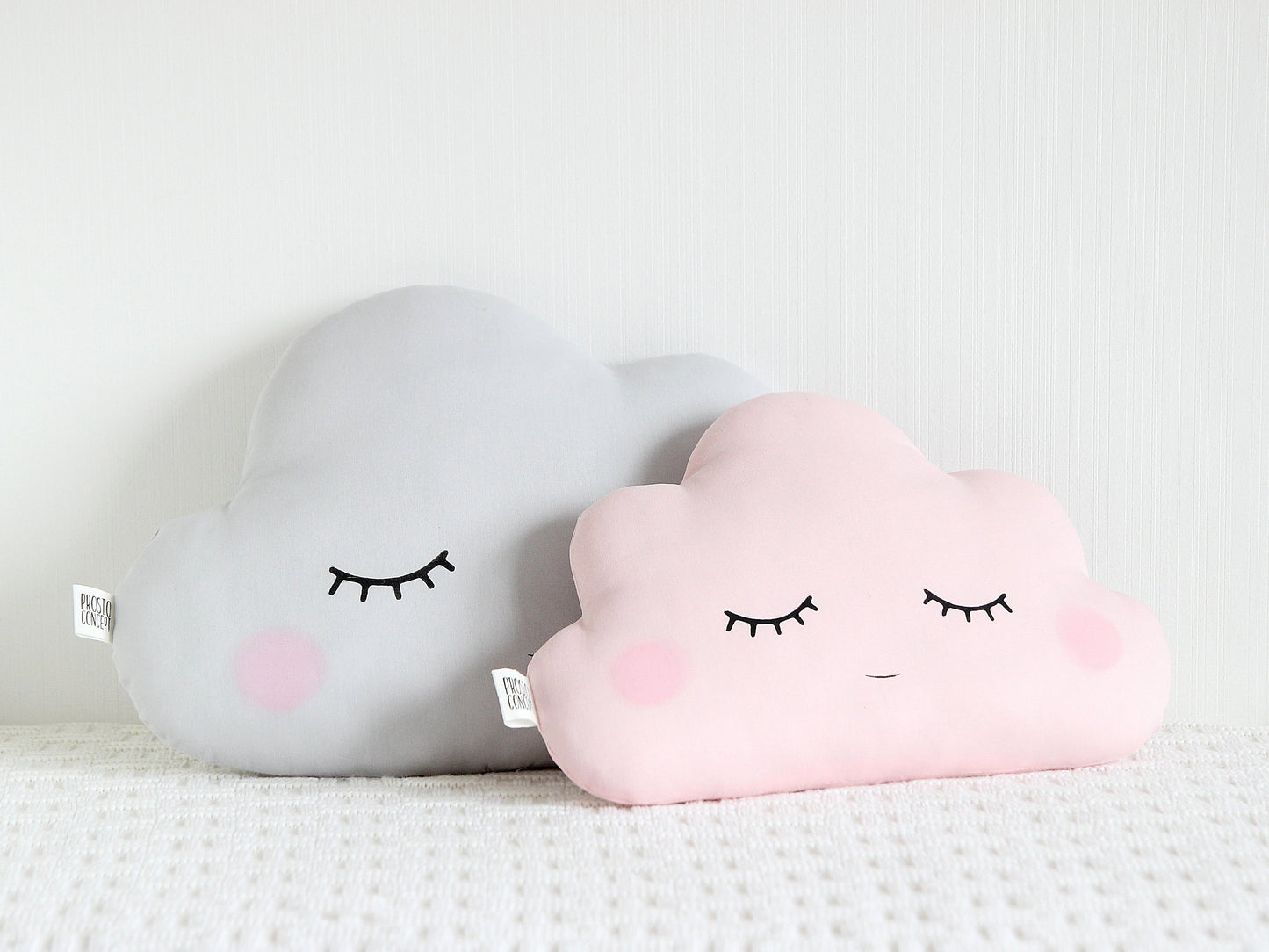Set of 2 Pillows - Large Cloud Pillow and Small Cloud Pillow (8 colors)