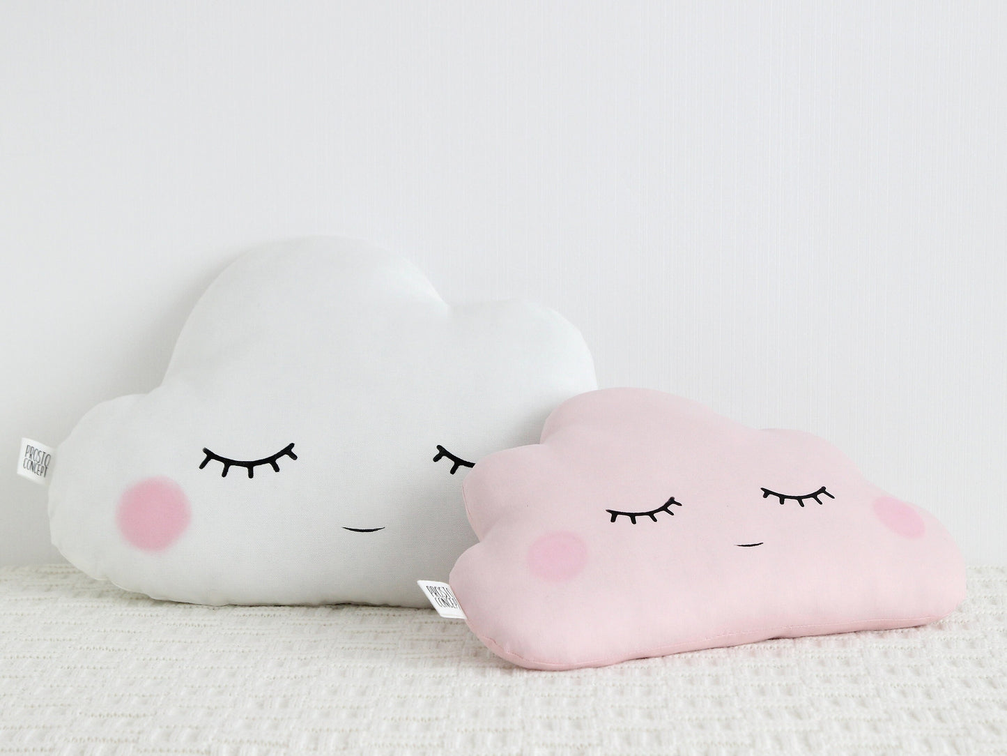 Set of 2 Pillows - Large Cloud Pillow and Small Cloud Pillow (8 colors)