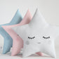 Star Pillow (3 colors) with Glitter Cheeks
