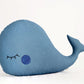 Petrol Blue Whale Pillow