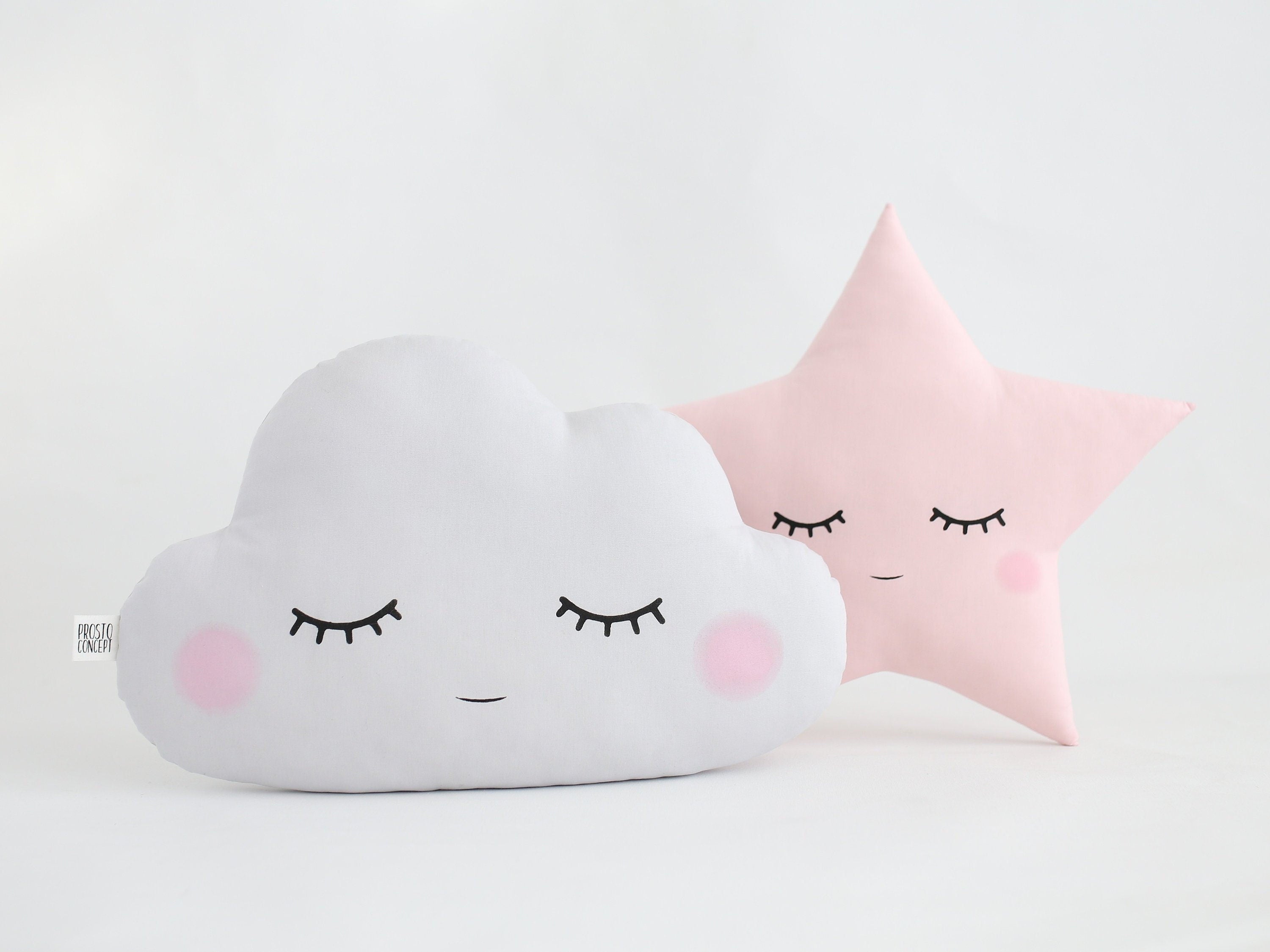 Pink 2024 star pillow