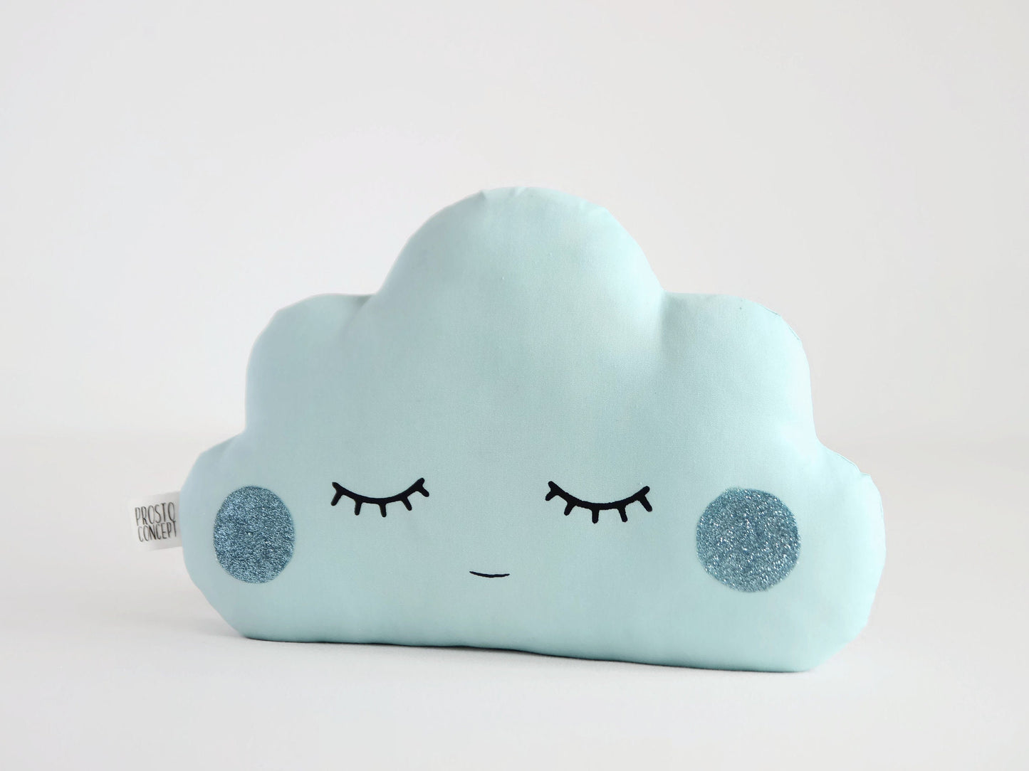 Small Cloud Pillow (5 colors) with Glitter Cheeks