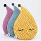 Mustard, Teal or Plum Raindrop Pillow