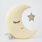 Pastel Yellow Crescent Moon Cushion - Pastel Yellow Crescent Moon Cushion - prostoconcept