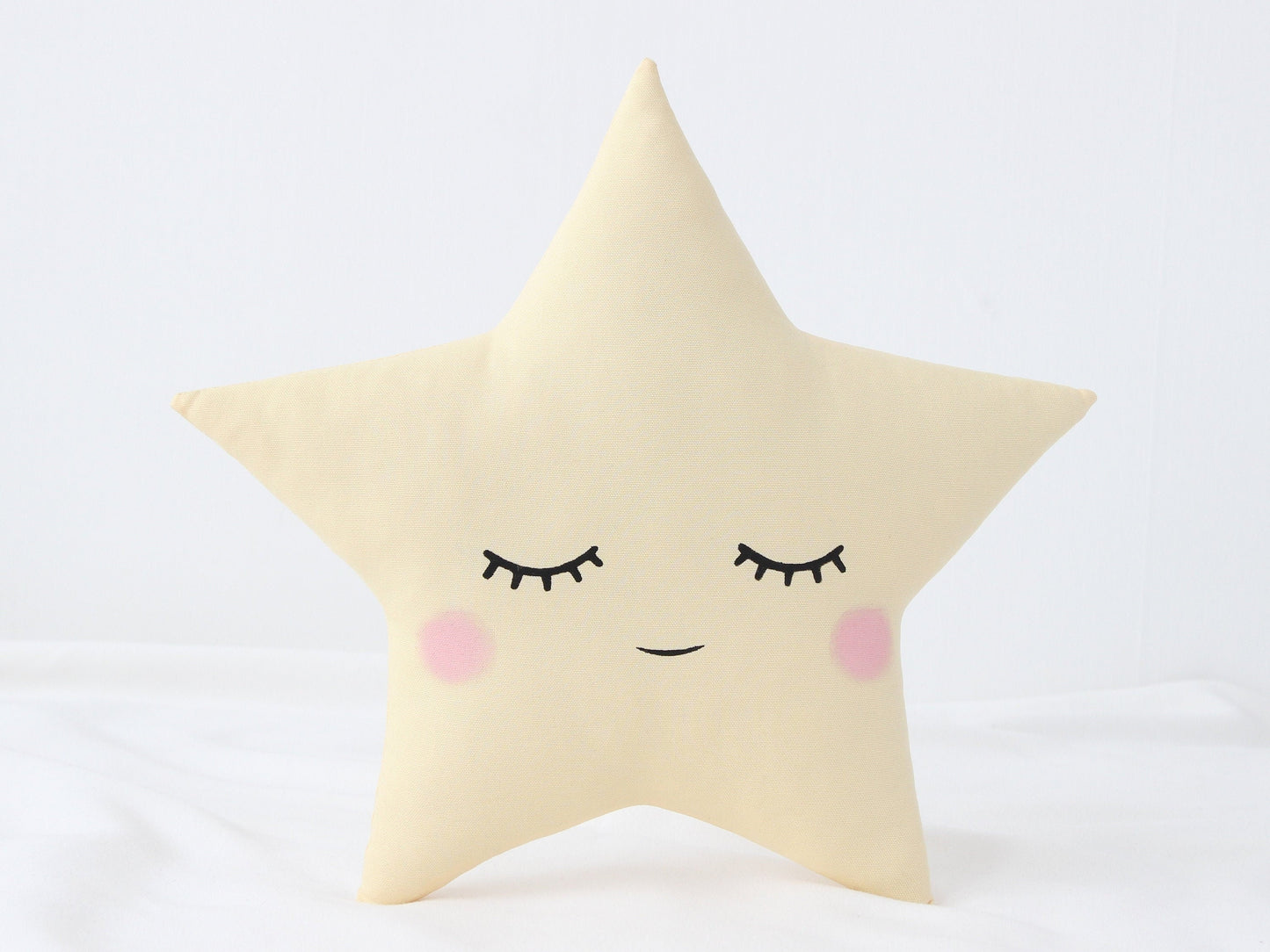 Star Pillow (7 colors) with Pink Cheeks
