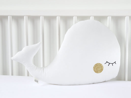 White Whale Pillow