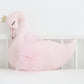 Pale Pink Swan Pillow