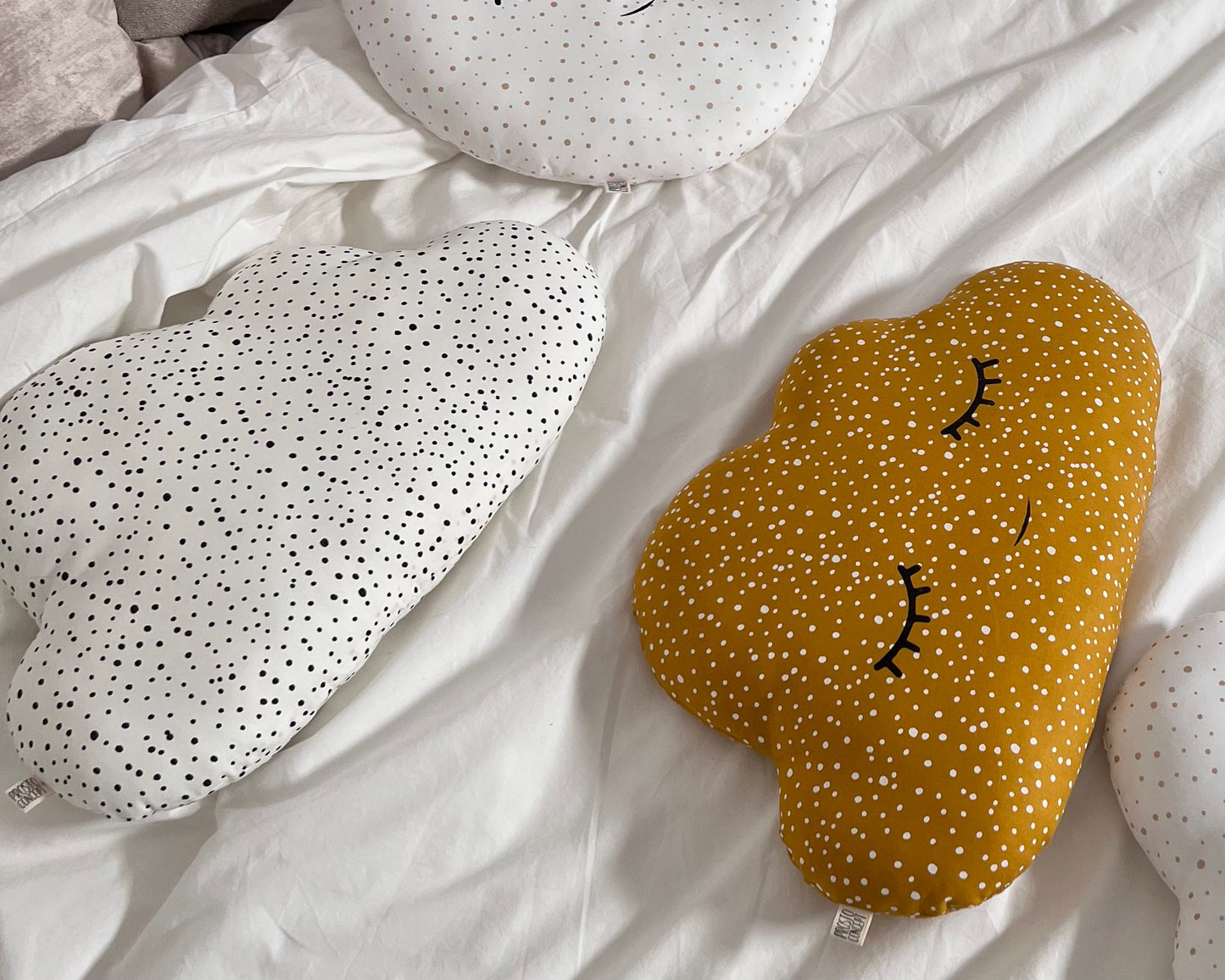 Cloud Pillow With Dots