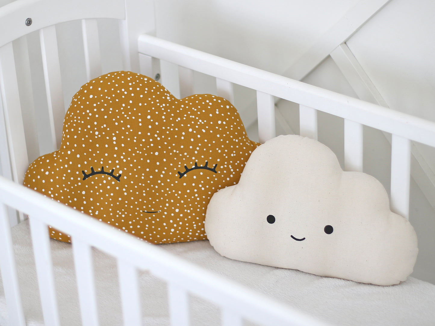 Cloud Pillow With Dots