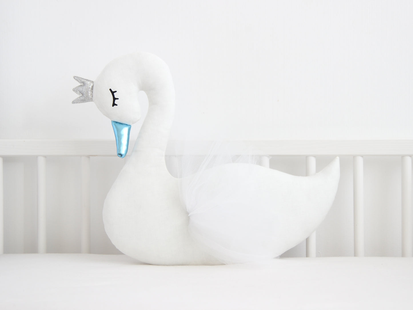 White Swan Pillow